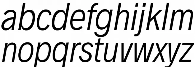 Decalotype Light Italic Fonte MINÚSCULAS