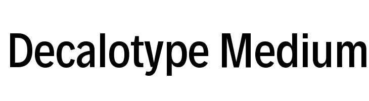 Decalotype Medium Font