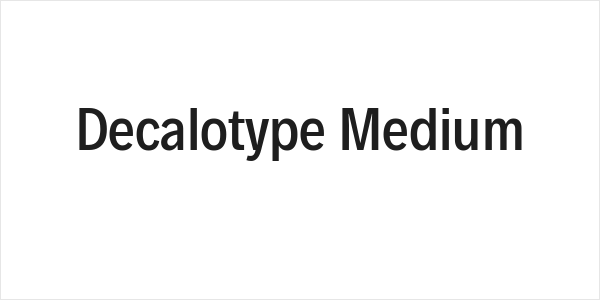 Decalotype Medium Logo