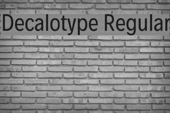 Decalotype Regular Example 1