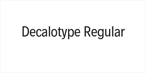 Decalotype Regular Logo