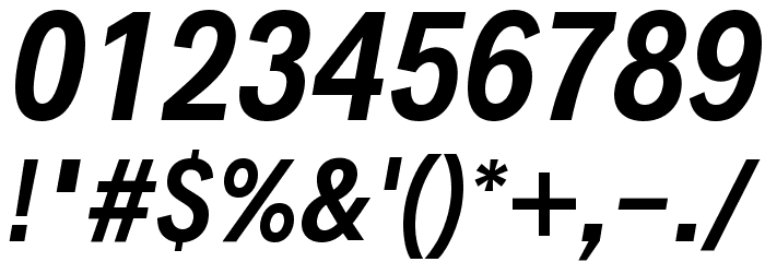 Decalotype SemiBold Italic Font OTHER CHARS