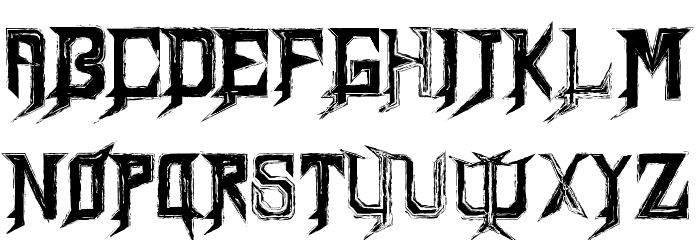 Decas Bold Font LOWERCASE