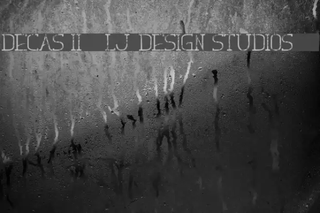 Decas II - LJ-Design Studios #2 フォント examples