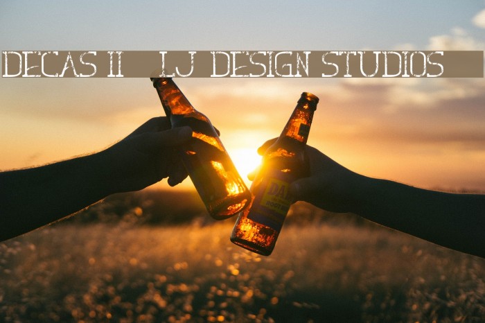 Decas II - LJ-Design Studios #2 Font examples