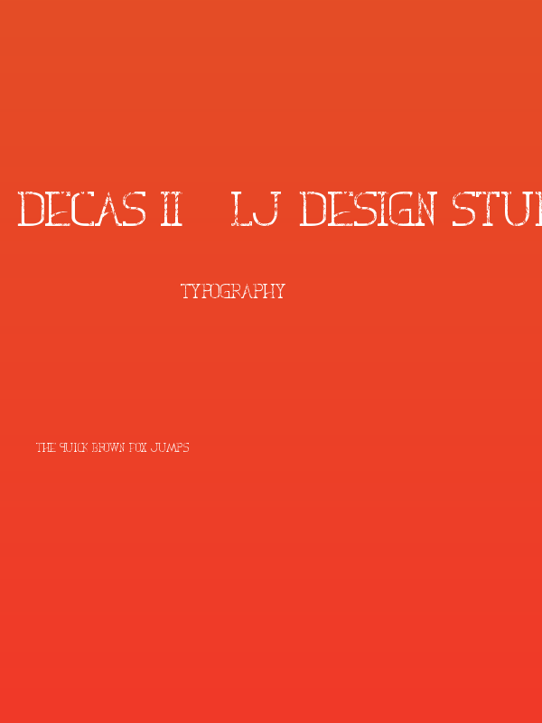 Decas II - LJ-Design Studios #2 Poster