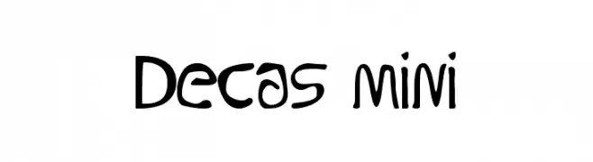 Decas mini  Скачать бесплатные шрифты