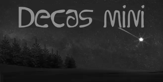 Decas mini Font examples