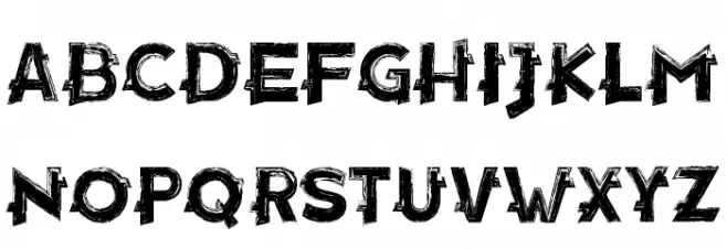 Decay Font Litere mari
