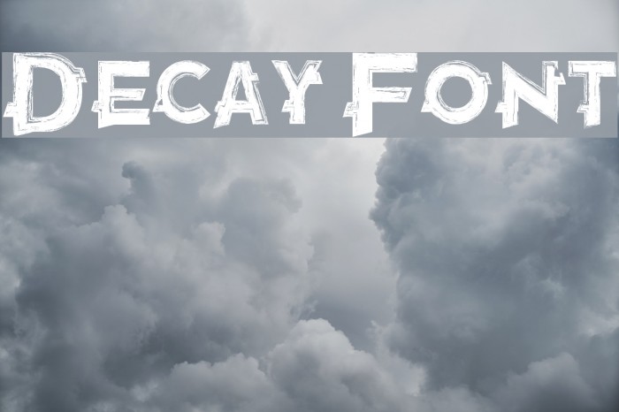 Decay Font examples