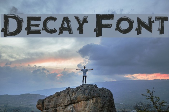 Decay Font examples