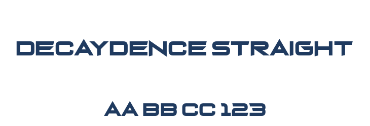 Decaydence Straight Font Preview