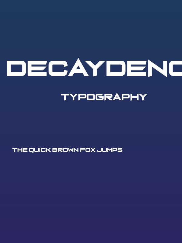 Decaydence Straight Poster