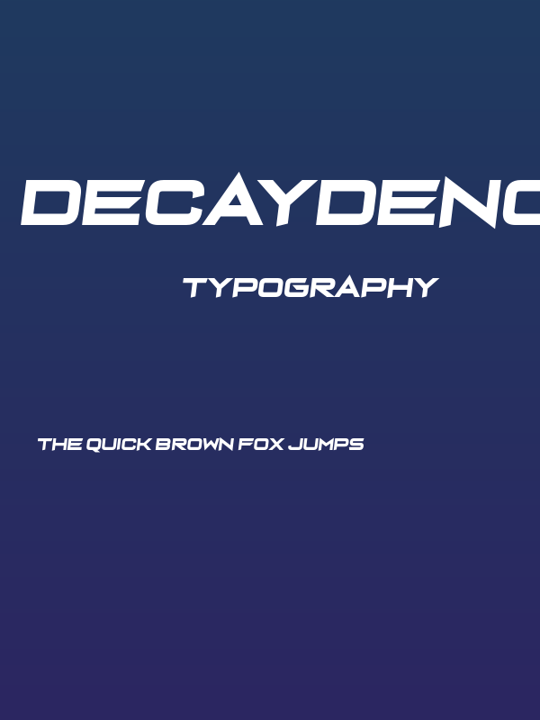 Decaydence Poster