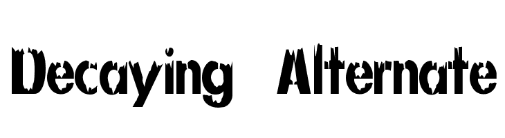 Decaying  Alternate  font caratteri gratis