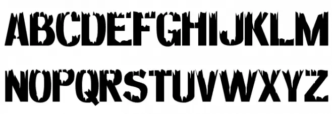 Decaying Alternate フォント 大文字
