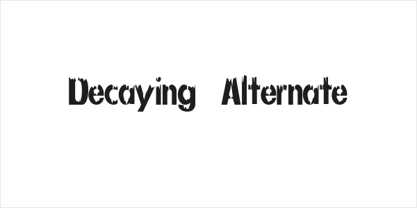 Decaying  Alternate Logo
