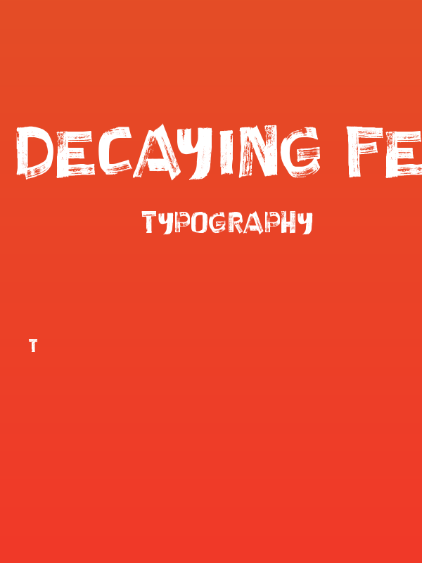 Decaying Felt Pen Poster