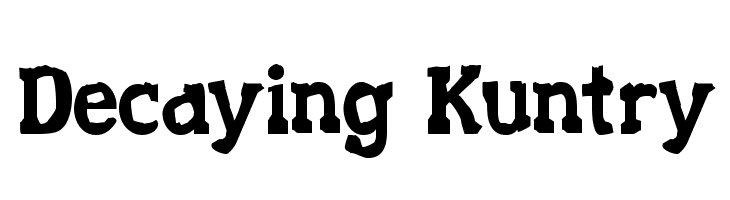Decaying Kuntry Font