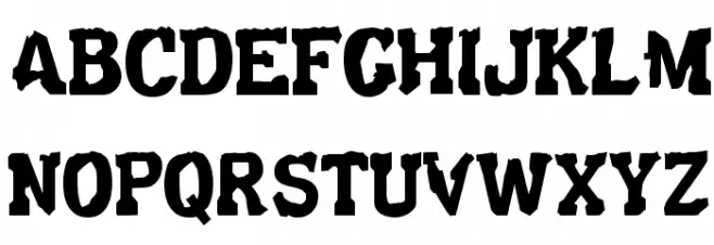 Decaying Kuntry Schriftart Groß