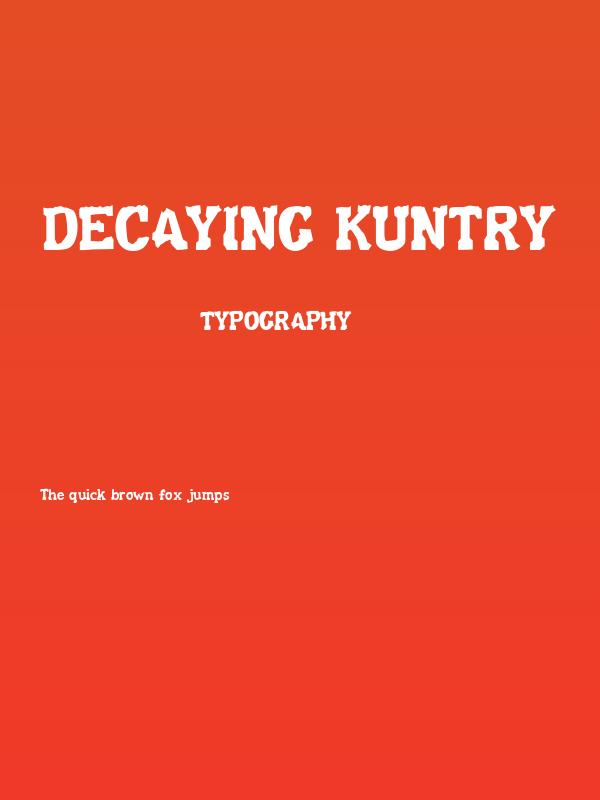 Decaying Kuntry Poster