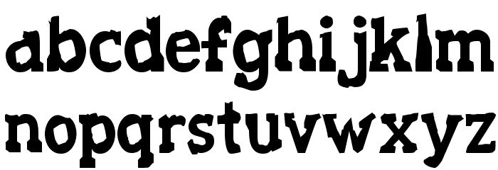 Decaying Kuntry Font LOWERCASE