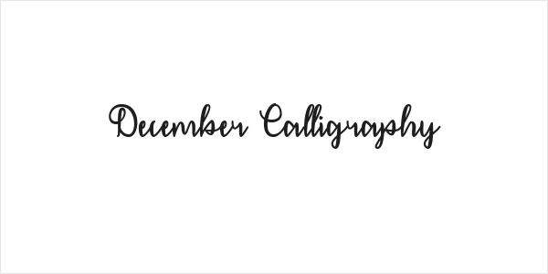 December Calligraphy Logo