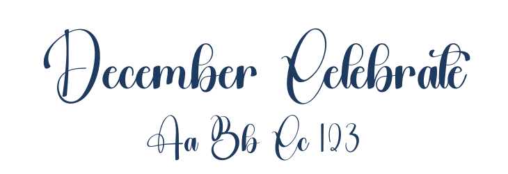 December Celebrate Font Preview