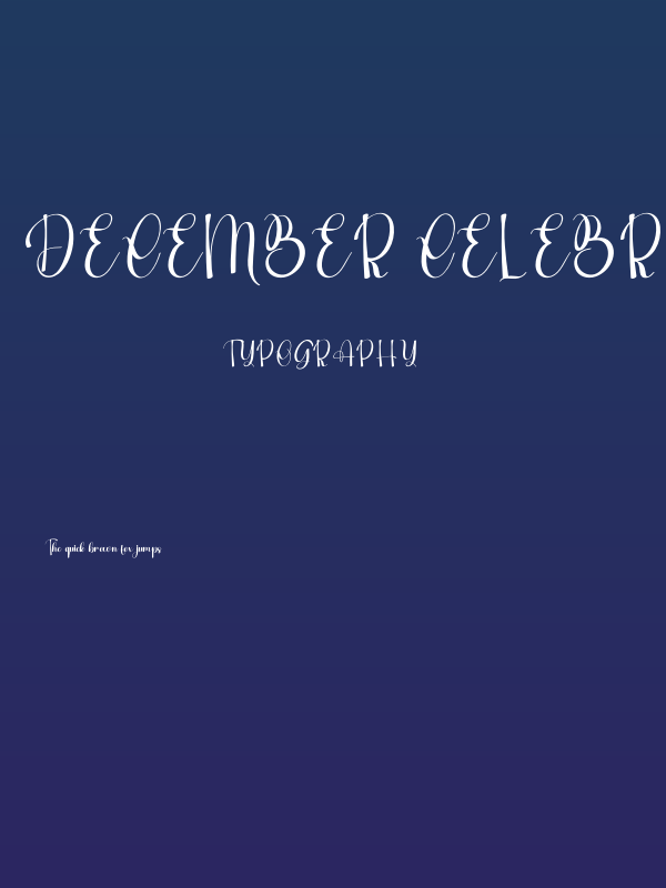 December Celebrate Poster