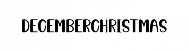 December Christmas フリーフォントのダウンロード
