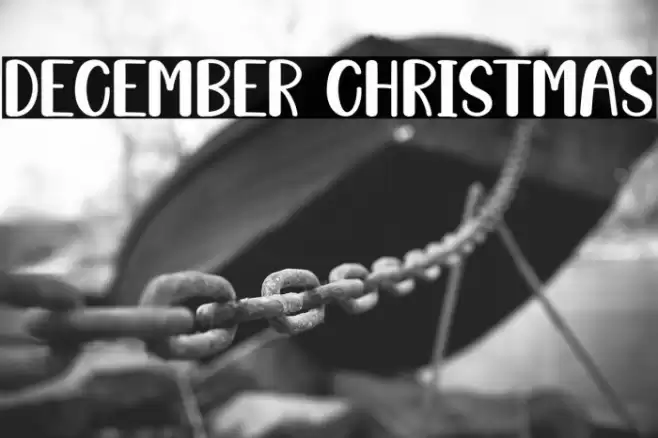 December Christmas Font examples
