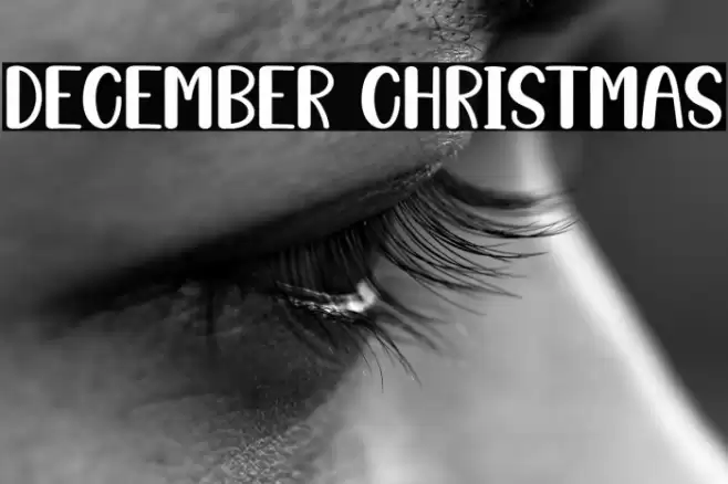 December Christmas Font examples
