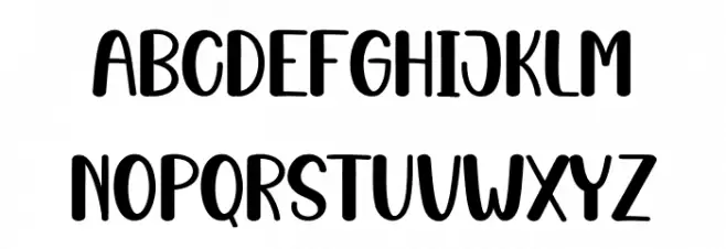 December Christmas Font LOWERCASE