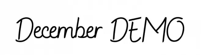 December DEMO  Descarca Fonturi Gratis