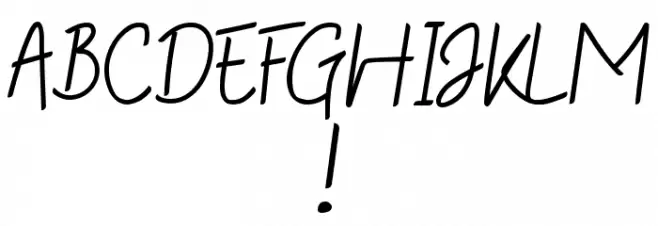 December DEMO Schriftart Anderer Schreiben