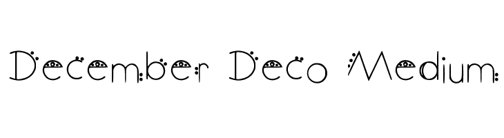 December Deco Medium Font