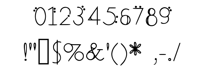 December Deco Medium Font OTHER CHARS