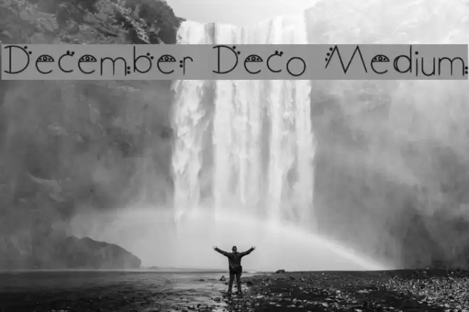 December Deco Medium Fonte examples