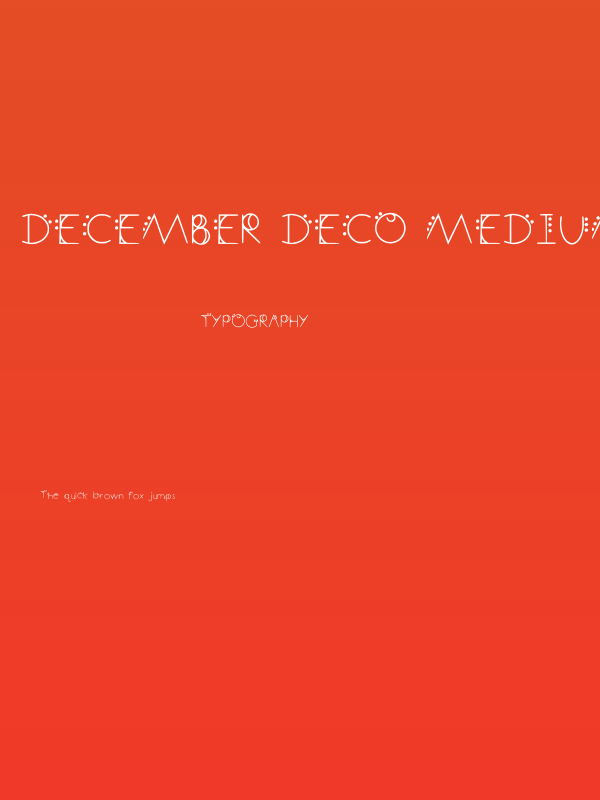 December Deco Medium Poster