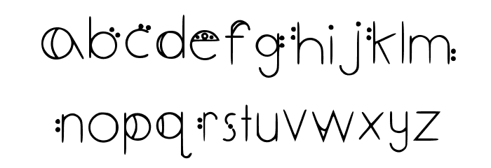 December Deco Medium Font LOWERCASE