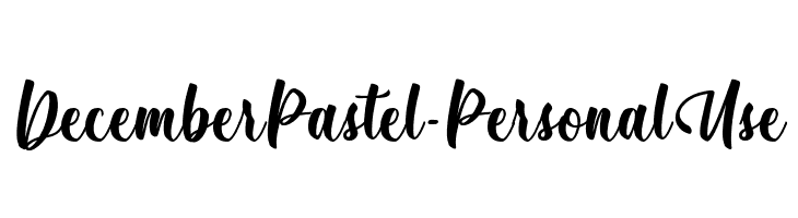 December Pastel - Personal Use  لخطوط تنزيل