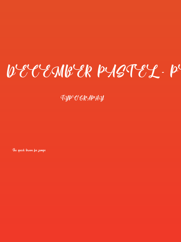 December Pastel - Personal Use Poster