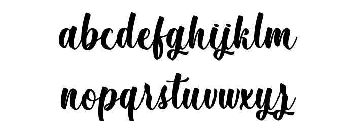 December Pastel - Personal Use フォント 小文字
