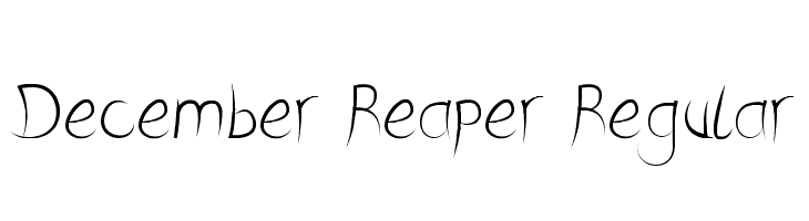 December Reaper Regular Font