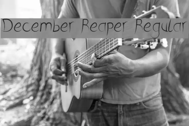 December Reaper Regular Font examples