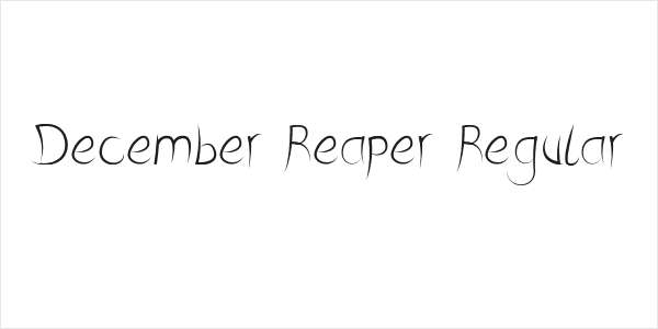 December Reaper Regular Logo