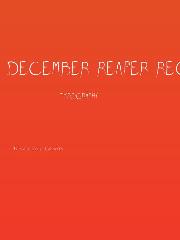 December Reaper Regular Poster