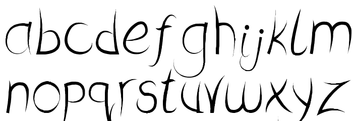 December Reaper Regular Font LOWERCASE