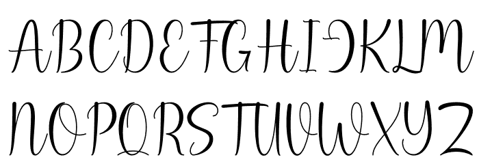 December Script Fuentes MAYÚSCULAS