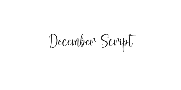 December Script Logo
